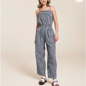 Free People Retro Heatwave Jumpsuit NWT Size Medium Gingham